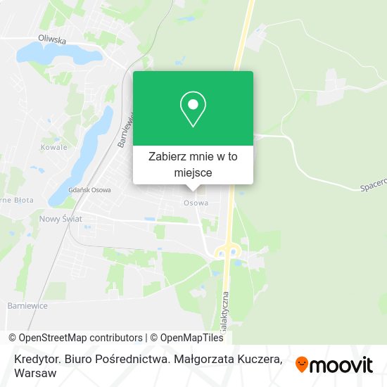 Mapa Kredytor. Biuro Pośrednictwa. Małgorzata Kuczera