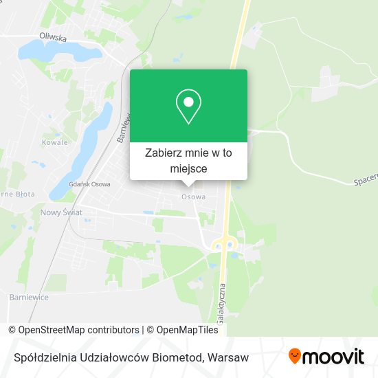 Mapa Spółdzielnia Udziałowców Biometod