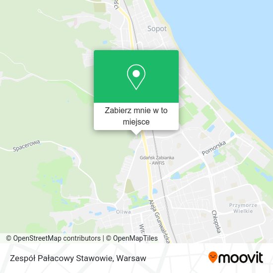 Mapa Zespół Pałacowy Stawowie