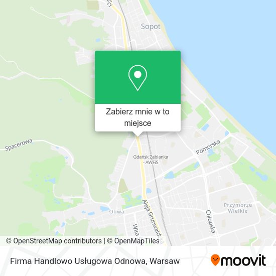 Mapa Firma Handlowo Usługowa Odnowa