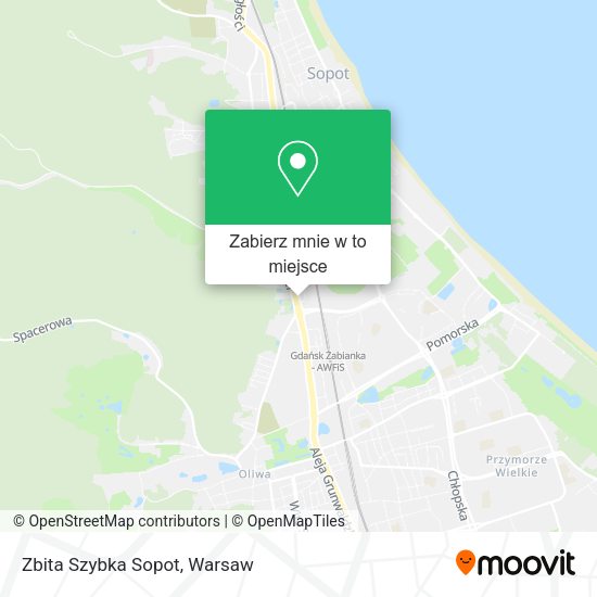 Mapa Zbita Szybka Sopot