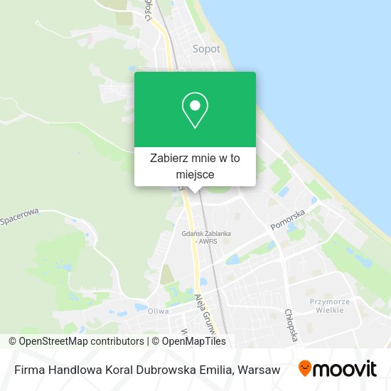 Mapa Firma Handlowa Koral Dubrowska Emilia