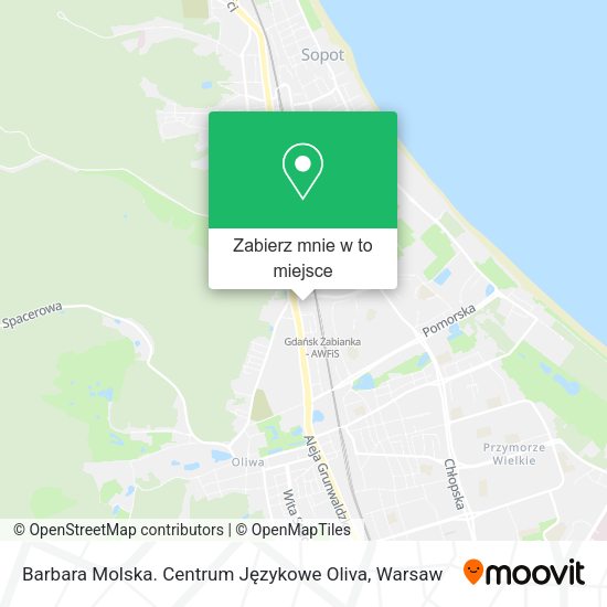 Mapa Barbara Molska. Centrum Językowe Oliva