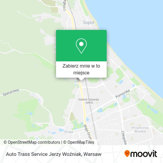 Mapa Auto Trass Service Jerzy Woźniak