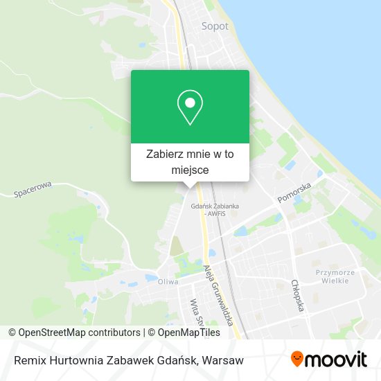 Mapa Remix Hurtownia Zabawek Gdańsk