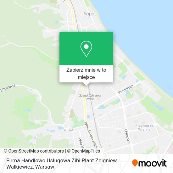 Mapa Firma Handlowo Uslugowa Zibi Plant Zbigniew Walkiewicz