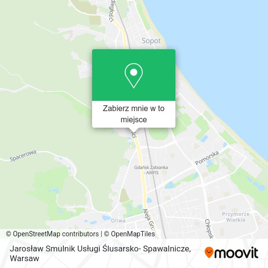 Mapa Jarosław Smulnik Usługi Ślusarsko- Spawalnicze