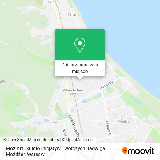 Mapa Moz Art. Studio Inicjatyw Twórczych Jadwiga Możdżer