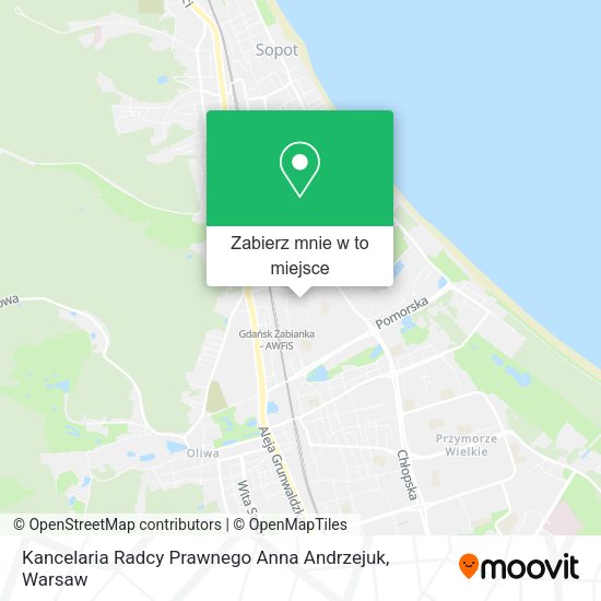 Mapa Kancelaria Radcy Prawnego Anna Andrzejuk