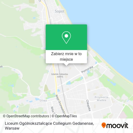 Mapa Liceum Ogólnokształcące Collegium Gedanense