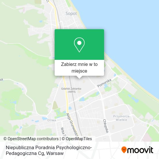 Mapa Niepubliczna Poradnia Psychologiczno-Pedagogiczna Cg