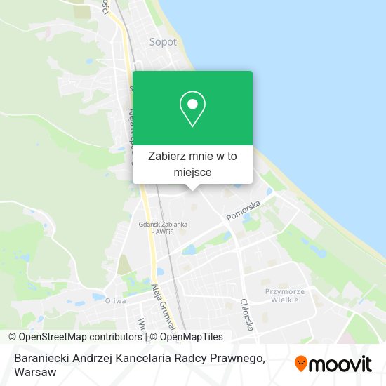 Mapa Baraniecki Andrzej Kancelaria Radcy Prawnego