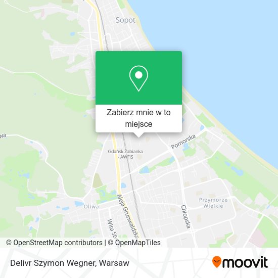 Mapa Delivr Szymon Wegner