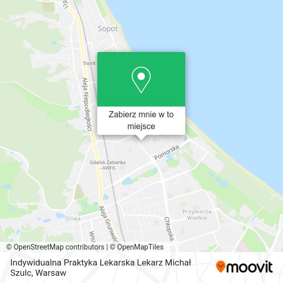 Mapa Indywidualna Praktyka Lekarska Lekarz Michał Szulc