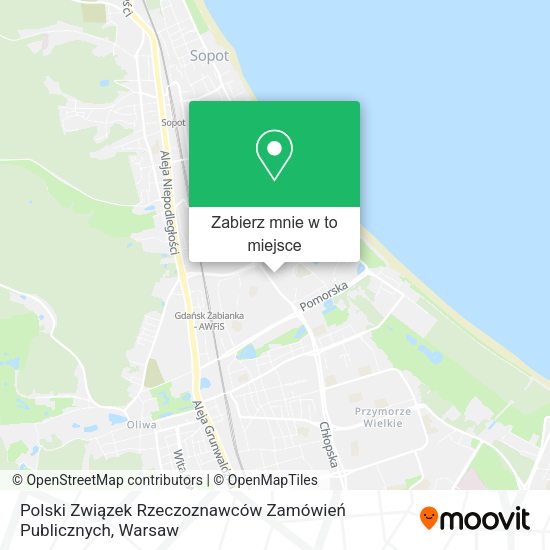 Mapa Polski Związek Rzeczoznawców Zamówień Publicznych