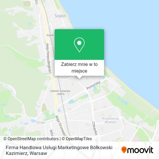 Mapa Firma Handlowa Usługi Marketingowe Bółkowski Kazimierz