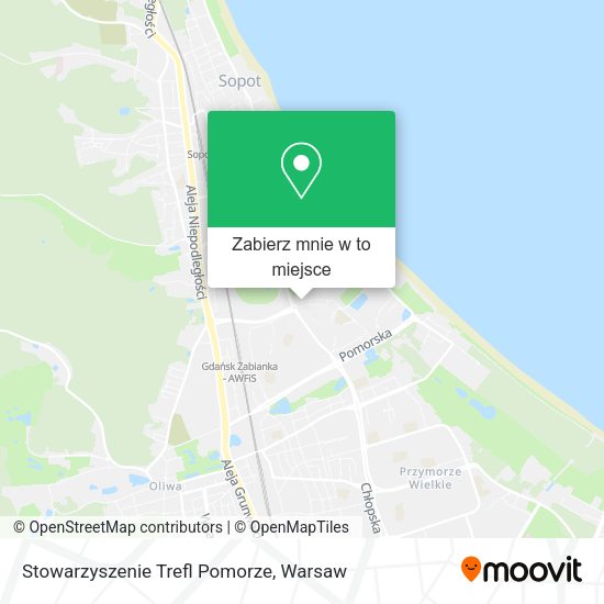 Mapa Stowarzyszenie Trefl Pomorze