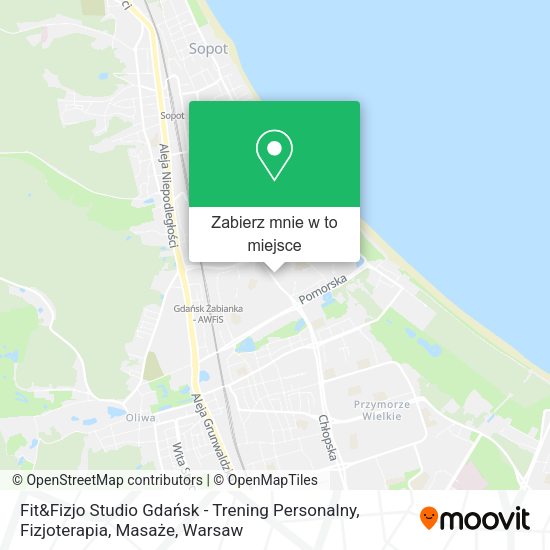 Mapa Fit&Fizjo Studio Gdańsk - Trening Personalny, Fizjoterapia, Masaże