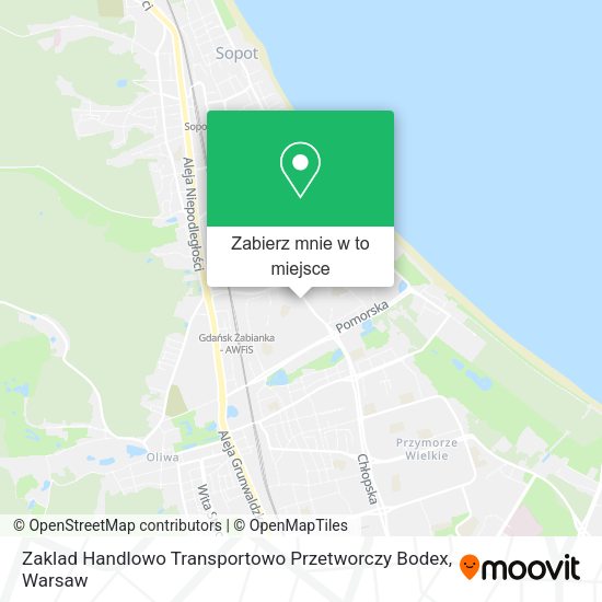 Mapa Zaklad Handlowo Transportowo Przetworczy Bodex