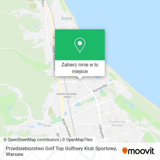 Mapa Przedsiebiorstwo Golf Top Golfowy Klub Sportowy