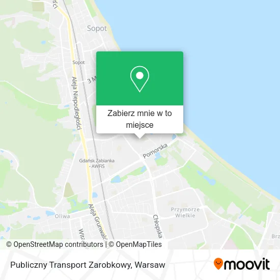 Mapa Publiczny Transport Zarobkowy