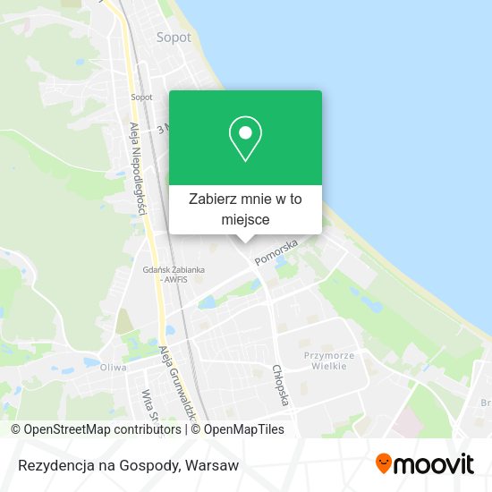 Mapa Rezydencja na Gospody