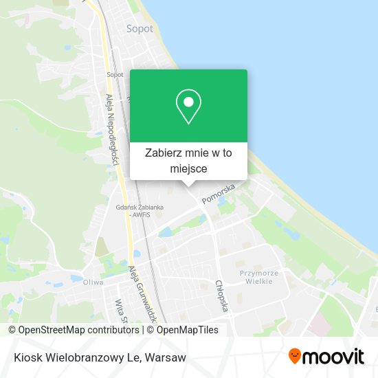 Mapa Kiosk Wielobranzowy Le