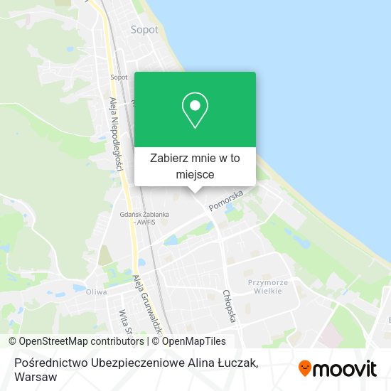 Mapa Pośrednictwo Ubezpieczeniowe Alina Łuczak