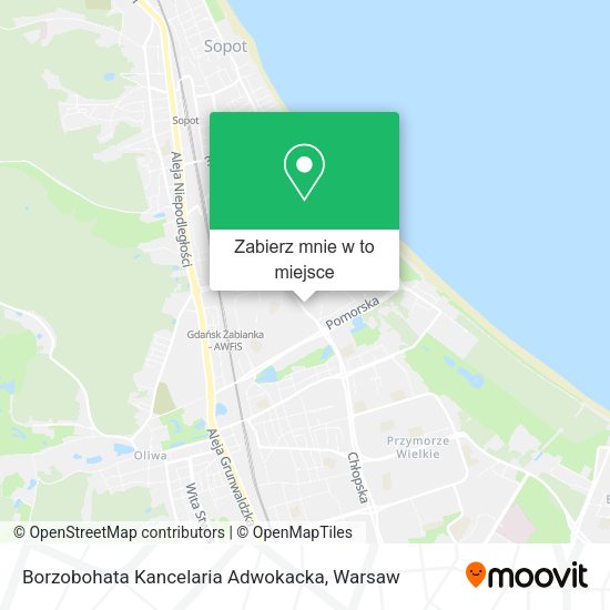 Mapa Borzobohata Kancelaria Adwokacka