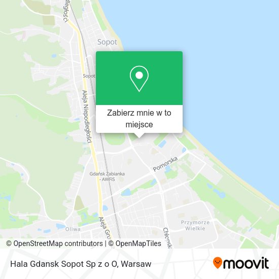 Mapa Hala Gdansk Sopot Sp z o O