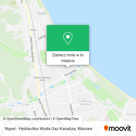 Mapa Nypel - Hydraulika Woda Gaz Kanaliza