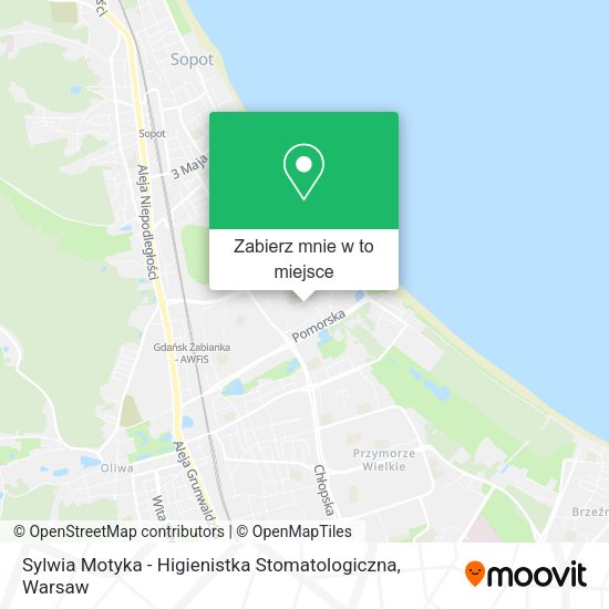 Mapa Sylwia Motyka - Higienistka Stomatologiczna