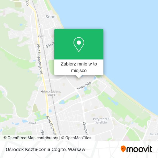 Mapa Ośrodek Kształcenia Cogito