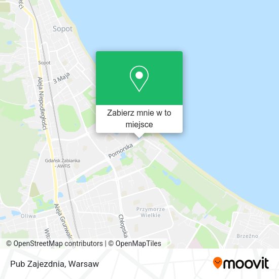 Mapa Pub Zajezdnia