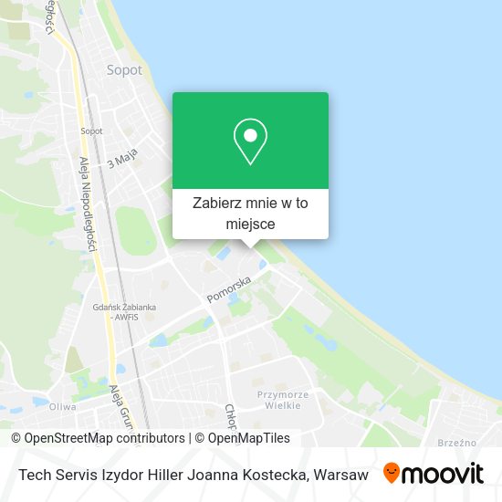 Mapa Tech Servis Izydor Hiller Joanna Kostecka