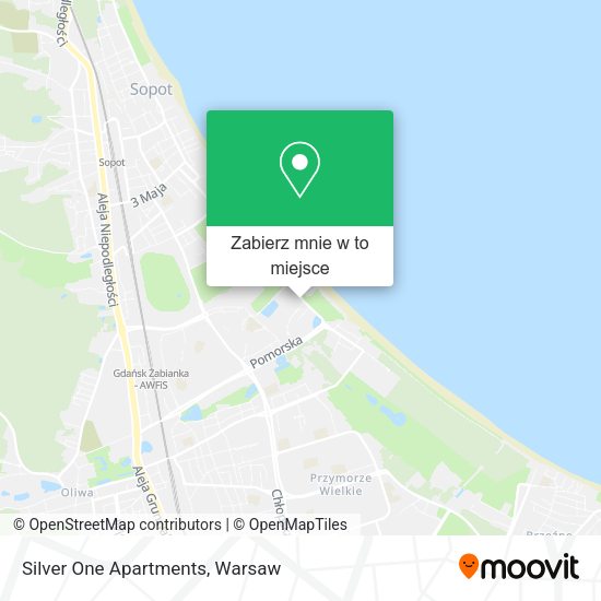 Mapa Silver One Apartments