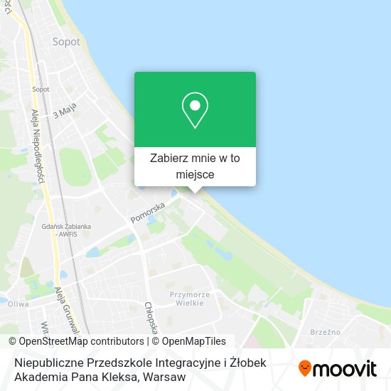 Mapa Niepubliczne Przedszkole Integracyjne i Żłobek Akademia Pana Kleksa