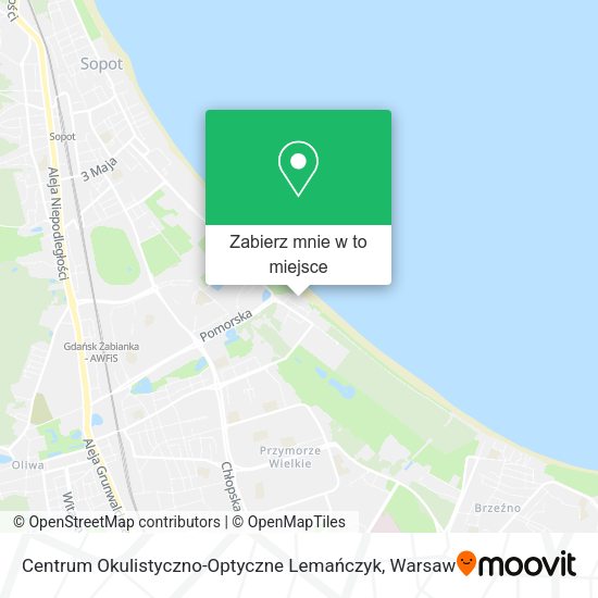 Mapa Centrum Okulistyczno-Optyczne Lemańczyk