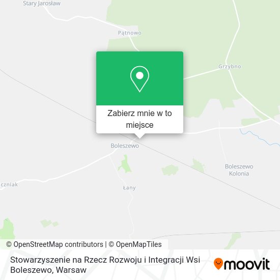 Mapa Stowarzyszenie na Rzecz Rozwoju i Integracji Wsi Boleszewo