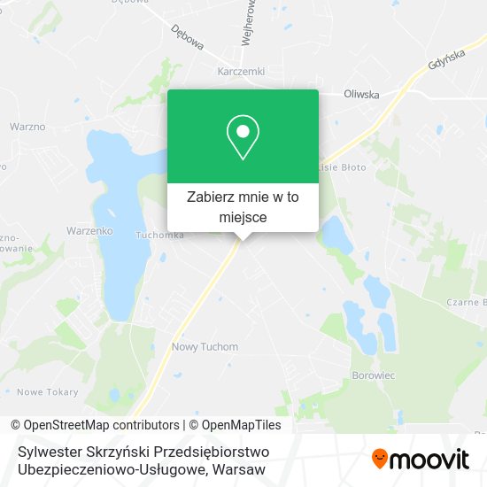 Mapa Sylwester Skrzyński Przedsiębiorstwo Ubezpieczeniowo-Usługowe