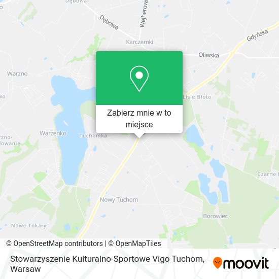 Mapa Stowarzyszenie Kulturalno-Sportowe Vigo Tuchom