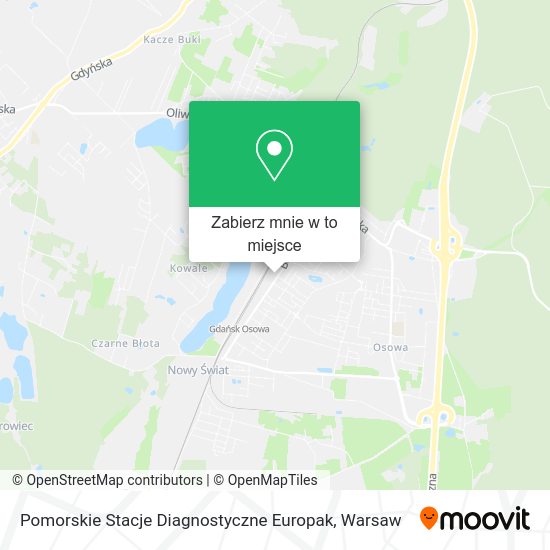 Mapa Pomorskie Stacje Diagnostyczne Europak