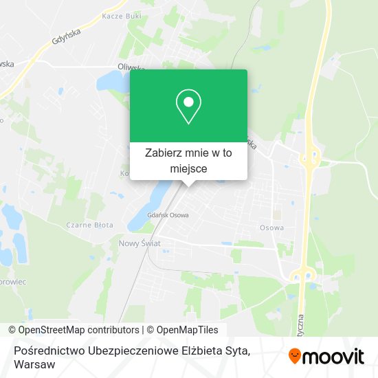 Mapa Pośrednictwo Ubezpieczeniowe Elżbieta Syta