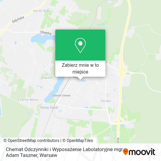 Mapa Chemat Odczynniki i Wyposażenie Labolatoryjne mgr Adam Taszner