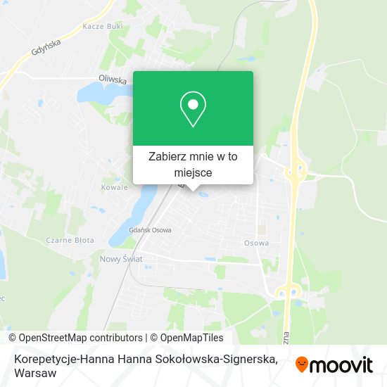 Mapa Korepetycje-Hanna Hanna Sokołowska-Signerska