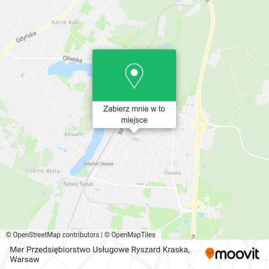 Mapa Mer Przedsiębiorstwo Usługowe Ryszard Kraska