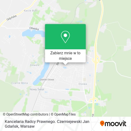 Mapa Kancelaria Radcy Prawnego. Czerniejewski Jan Gdańsk