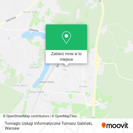 Mapa Tomagic Usługi Informatyczne Tomasz Galiński