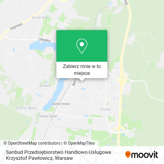 Mapa Sanbud Przedsiębiorstwo Handlowo-Usługowe Krzysztof Pawłowicz