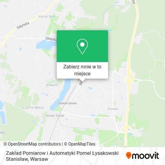 Mapa Zakład Pomiarow i Automatyki Pomel Łysakowski Stanisław